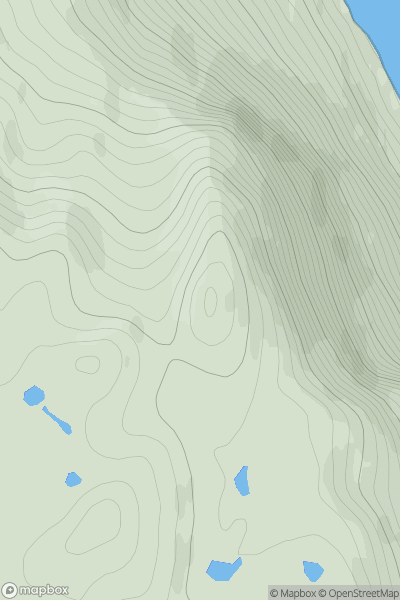 Thumbnail image for Creag Loisgte [Loch Maree to Loch Broom] showing contour plot for surrounding peak